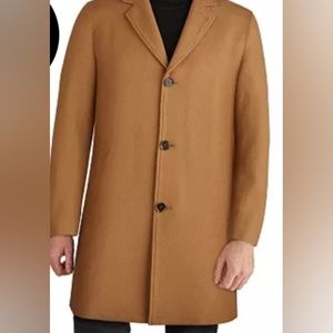 COLE HAAN mens pea coat. NWT, SIZE XL, Tan.